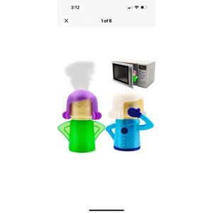 Abnaok Microwave Cleaner, 2 PCS Angry Mama Cleaner Green+Blue